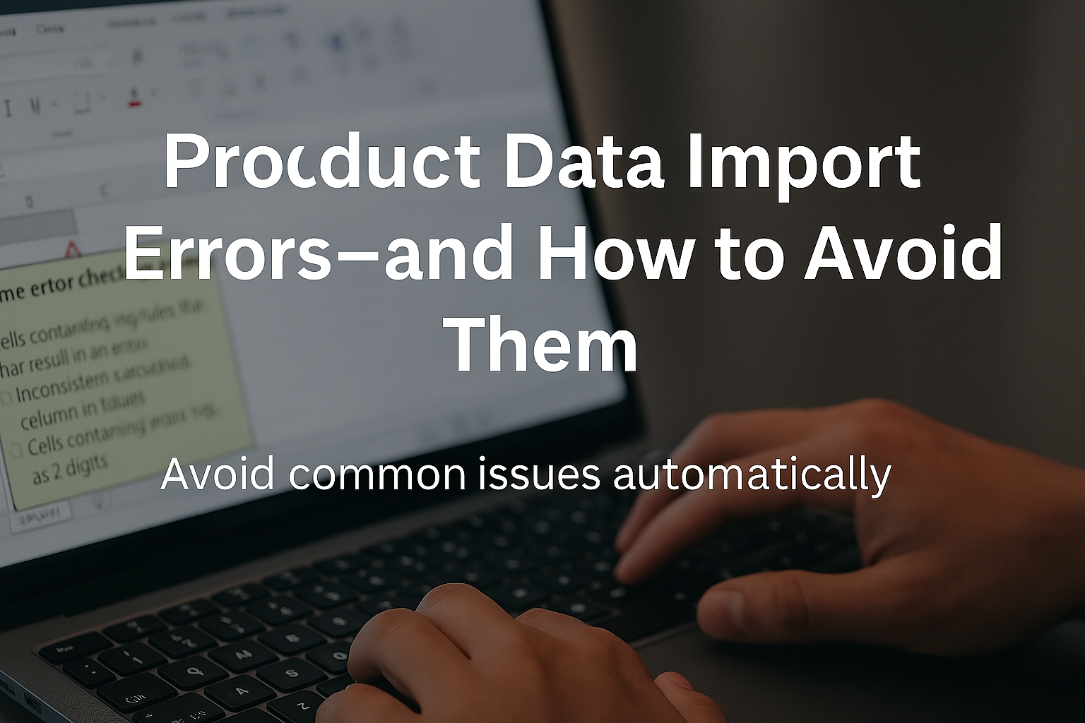 product data import errors