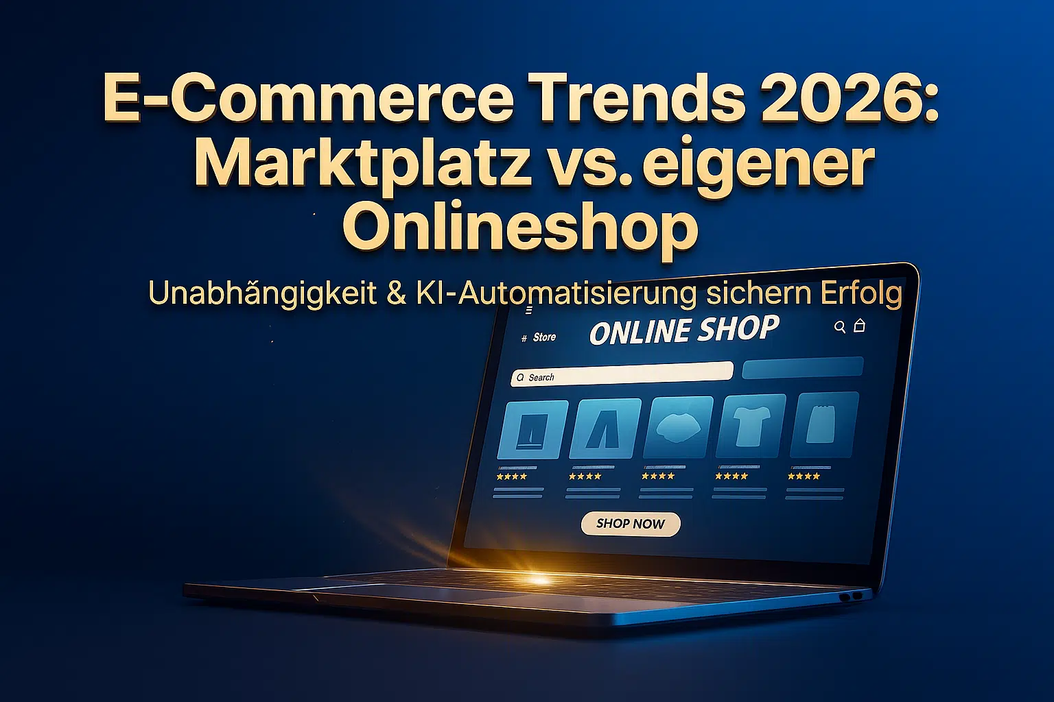 E-Commerce Trends 2026 Marktplatz vs. eigener Onlineshop-Bild
