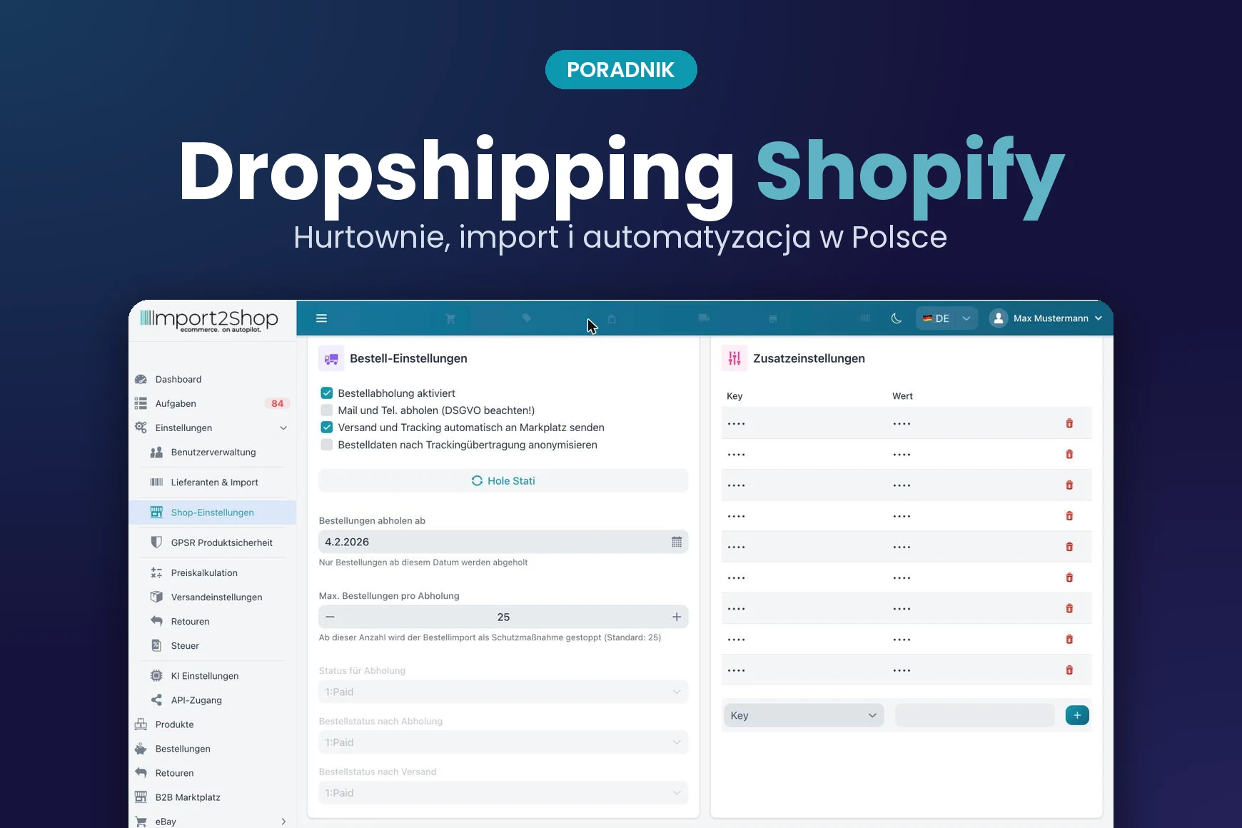 Poradnik: Dropshipping Shopify